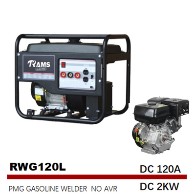 Motor de la gasolina 170F 120 tipo L de Generator 2kw PMG del soldador del inversor del amperio