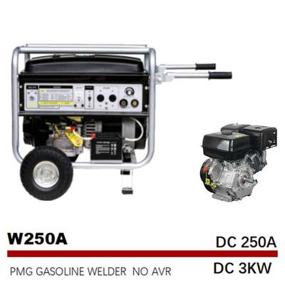 Soldador accionado por el motor Generator Electric Start del palillo de 15HP 250A