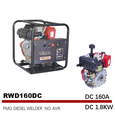 Generador diesel la monofásico de DC 1.8kw 3.5L de frecuencia media
