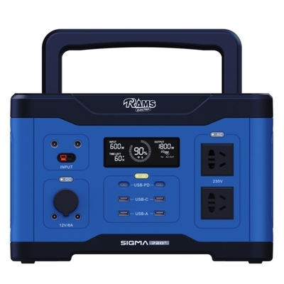 Central eléctrica al aire libre portátil de PD65W 600W mediados de con la exhibición dinámica del LCD