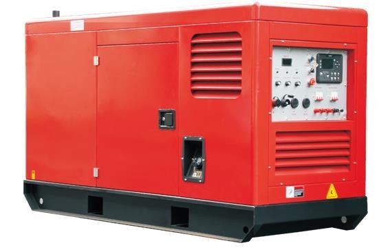 3 comienzo eléctrico de soldadura diesel silencioso del panel de control DC12V del LCD del generador de la fase 400A