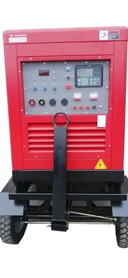 3 comienzo eléctrico de soldadura diesel silencioso del panel de control DC12V del LCD del generador de la fase 400A