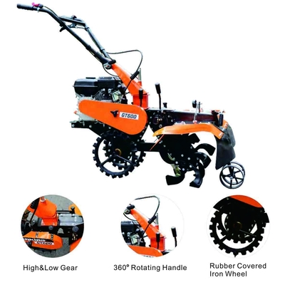 Comienzo de labranza del retroceso de la anchura de GT600 Mini Power Belt Tiller 620m m