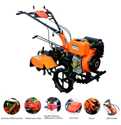 GT1350D-5 Mini Power Gear Tiller diesel de labranza de la profundidad de 150 - de 300m m