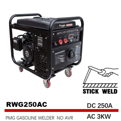 CA 3kw 250 dislocación de la frecuencia 531cc de Generator Arc Medium del soldador del amperio