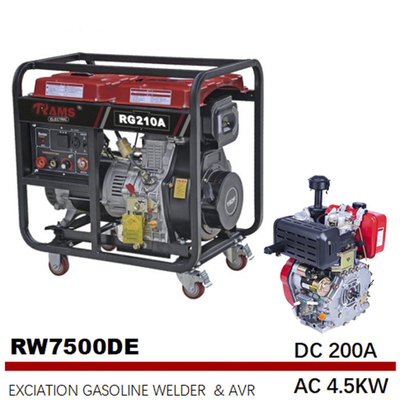 Regulador elegante 200A 188F de los soldadores accionados por el motor diesel portátiles AVR