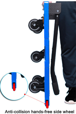 Cargamento que empuja manualmente 6 del echador de la carretilla plegable retractable del carro 400KG