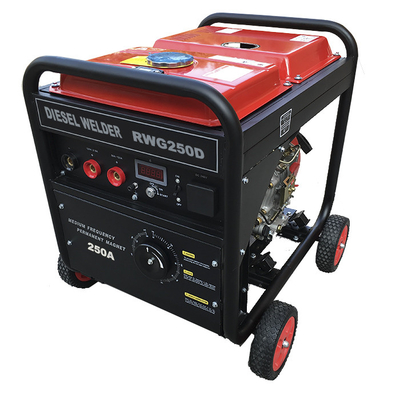 Tipo de frecuencia media de soldadura diesel de los generadores RWD250AC de SMAW 250A